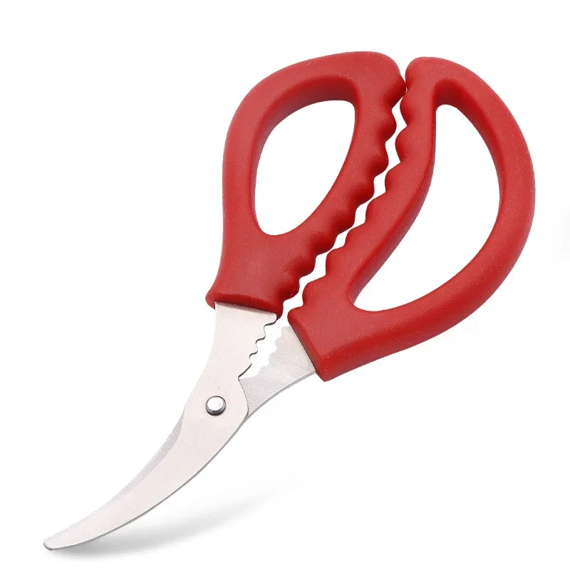 Tijeras de cocina multiusos para codos, sedal de acero inoxidable para camarones y mariscos