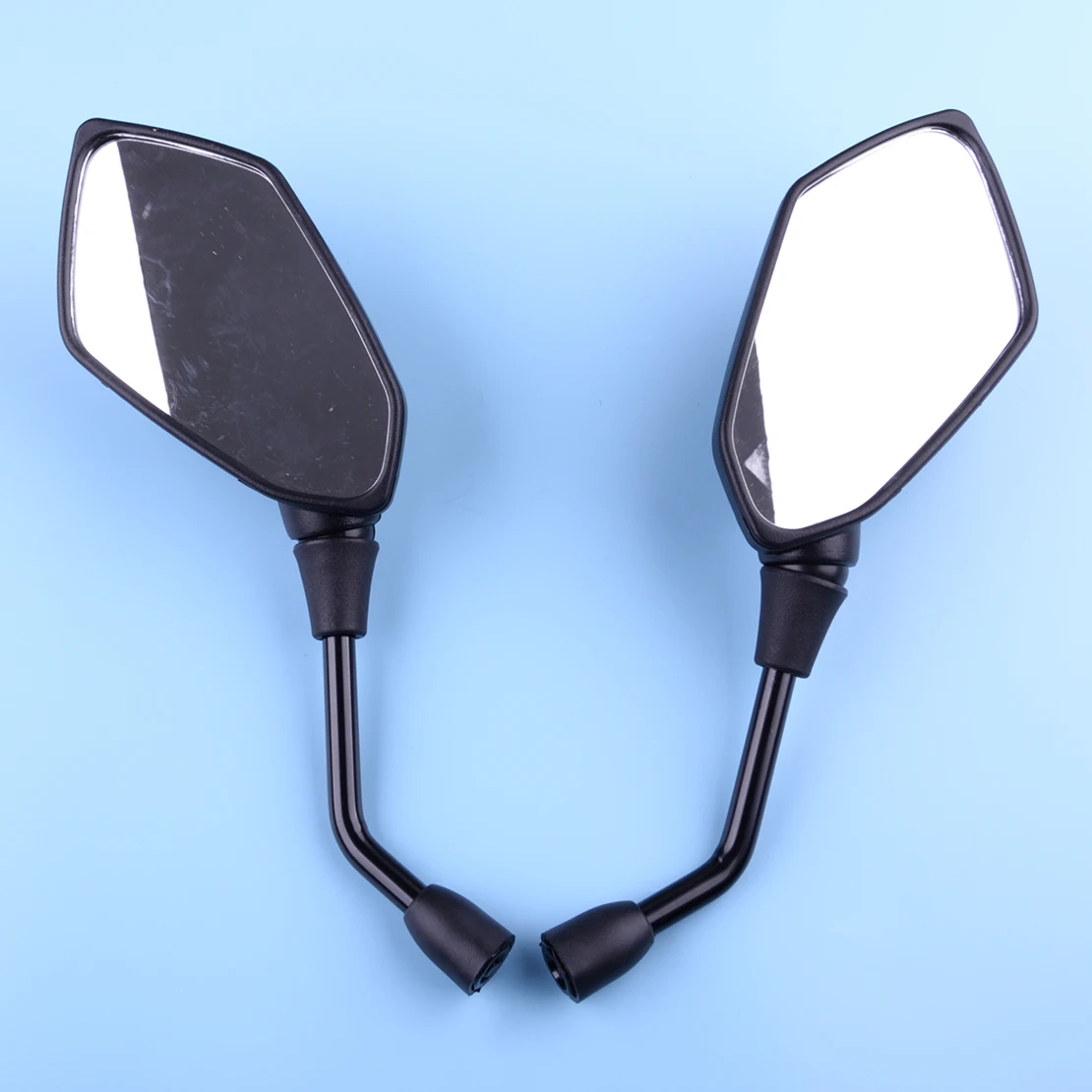 1 Pair Rear View Mirrors Fit for Kawasaki Z125 Z250 Z300 Z400 Z650 Z800 Z900 Z900RS Carbon Fiber Style