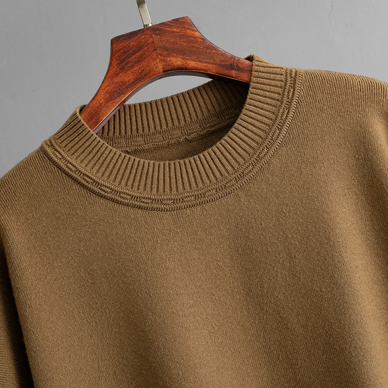 خريف شتاء جديد محبوك السراويل مجموعات النساء س الرقبة طويلة الأكمام سترة القمم Conjuntos الكورية الصلبة عالية الخصر السراويل المستقيمة الزي #6