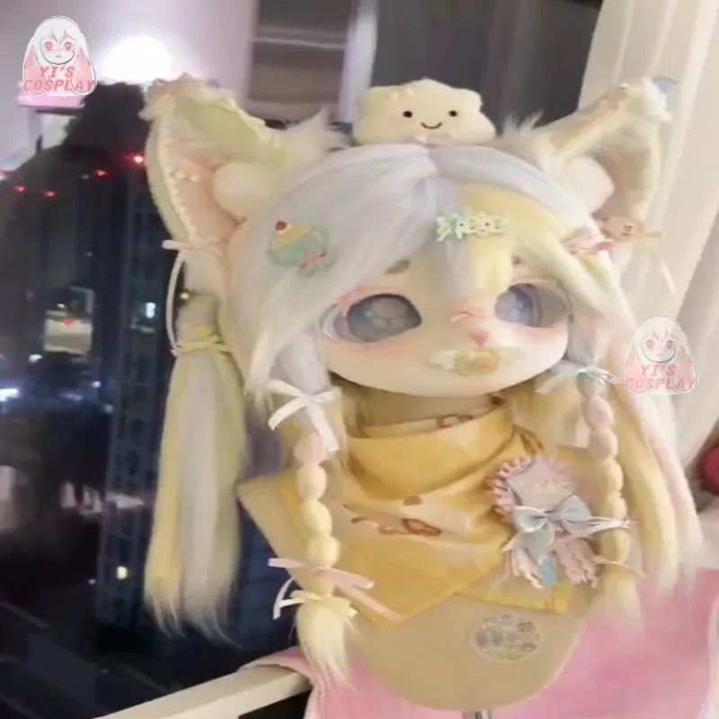 Yis cosplay Custom Furry head Kigurumi Head Cosplay Kemono Fursuit Handmade Headsets Beast Customized Fursuit Kemono Head