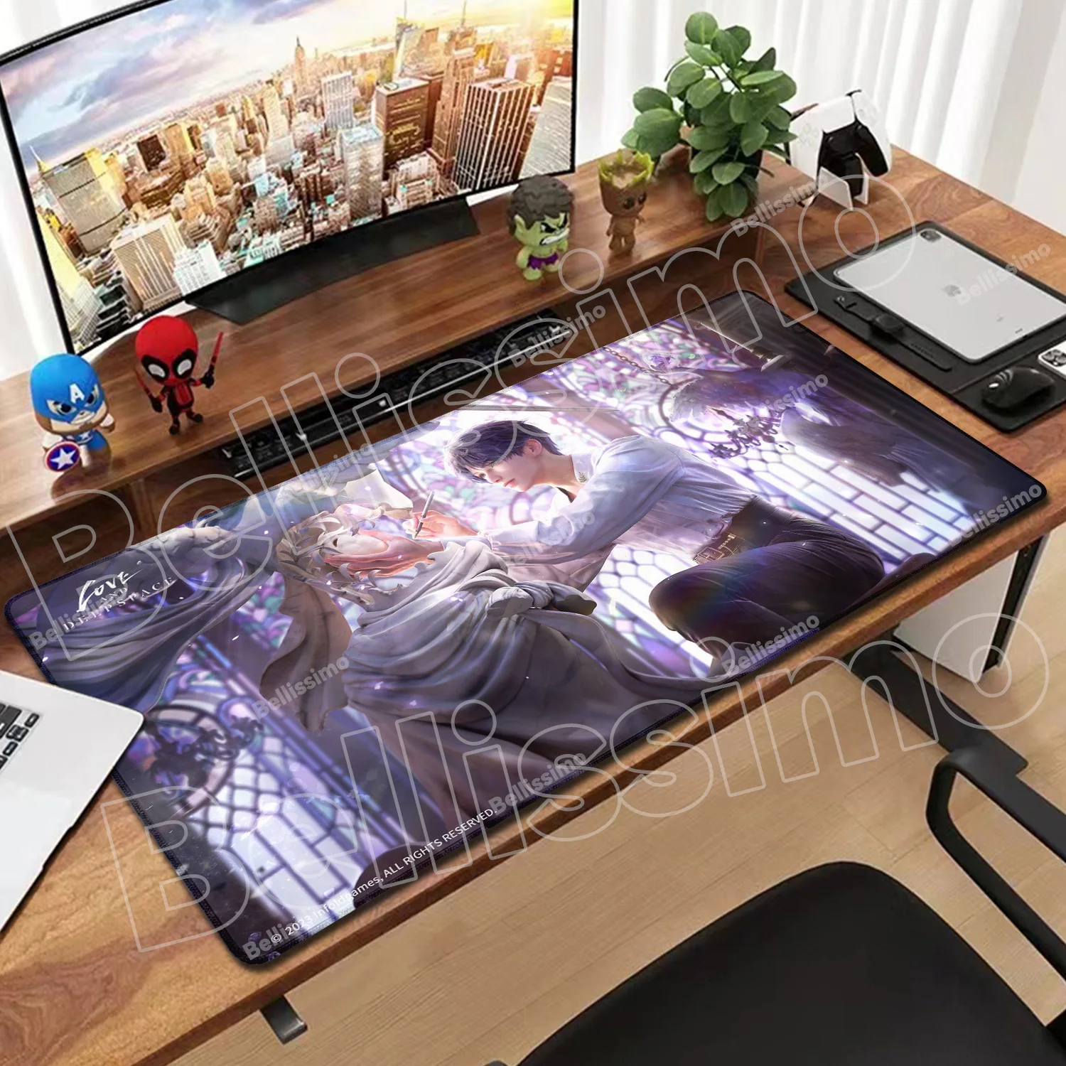 

Mouse Pad Computer Gamer Cabinet Love And Deepspace Mousepad PC Anime Man Sylus Cool Keyboard Pad Gift Laptop Extended Desk Mat