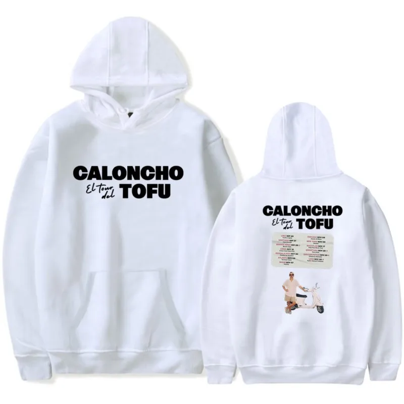 Caloncho Tofu Tour Hoodies Merch For Men/Women Unisex Winter Fashion Long Sleeve Sweatshirt Hooded Streetwear