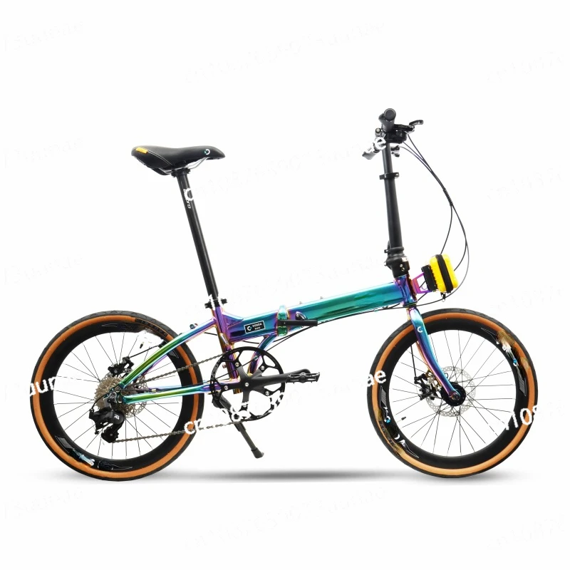 

20-inch 451 Aluminum Alloy Portable Ultra-light Folding Bicycle Adult Disc Brake Variable Speed Commuter Bicycle