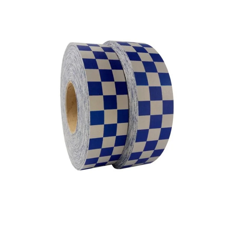 2 Inch Blue Square Reflective Fabric High Visibility Silver Reflective Tape Grid Fabric Sew On Clothing