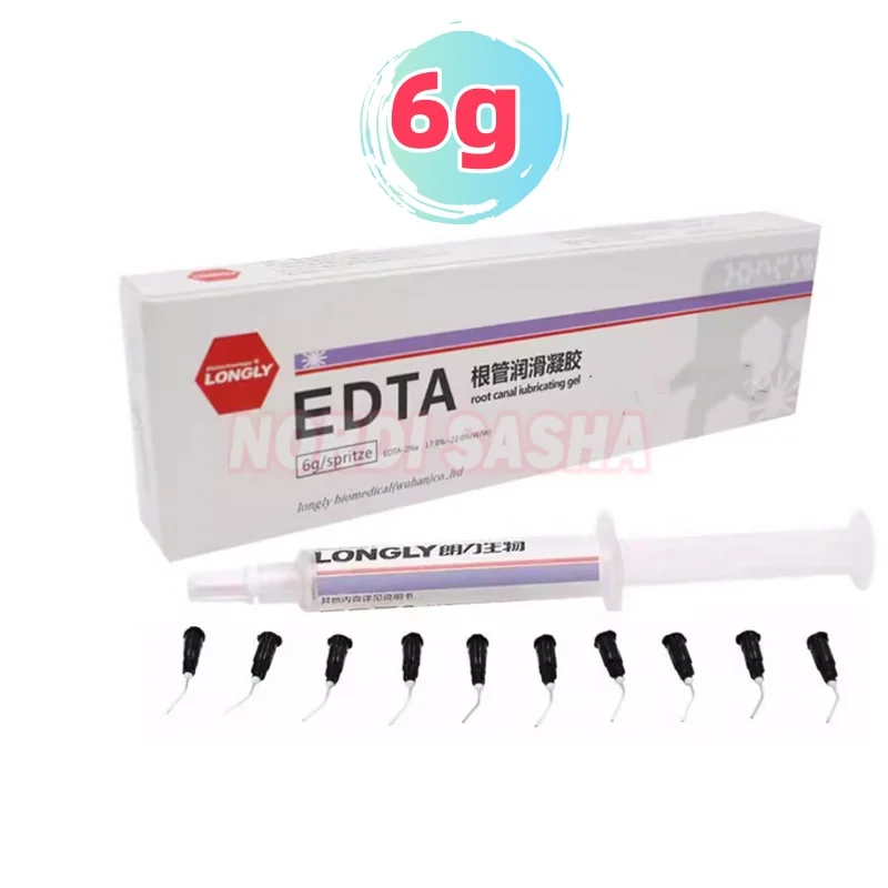 6 г EDTA гель для смазки корневых каналов, гель для чистки и подготовки корневых каналов зубов для расширения и смазки корневых каналов
