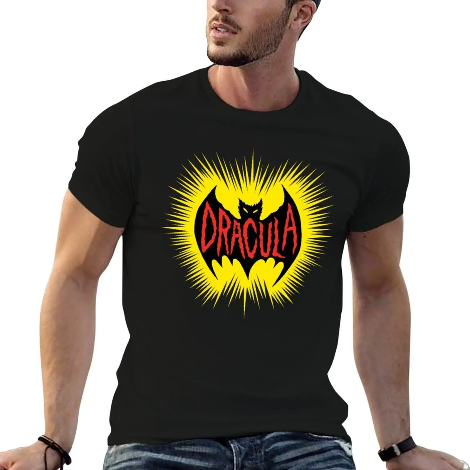 

DRACULA LOGO T-Shirt cotton t shirt man man t shirts high quality luxury brand t shirts for man graphic funny T-Shirt