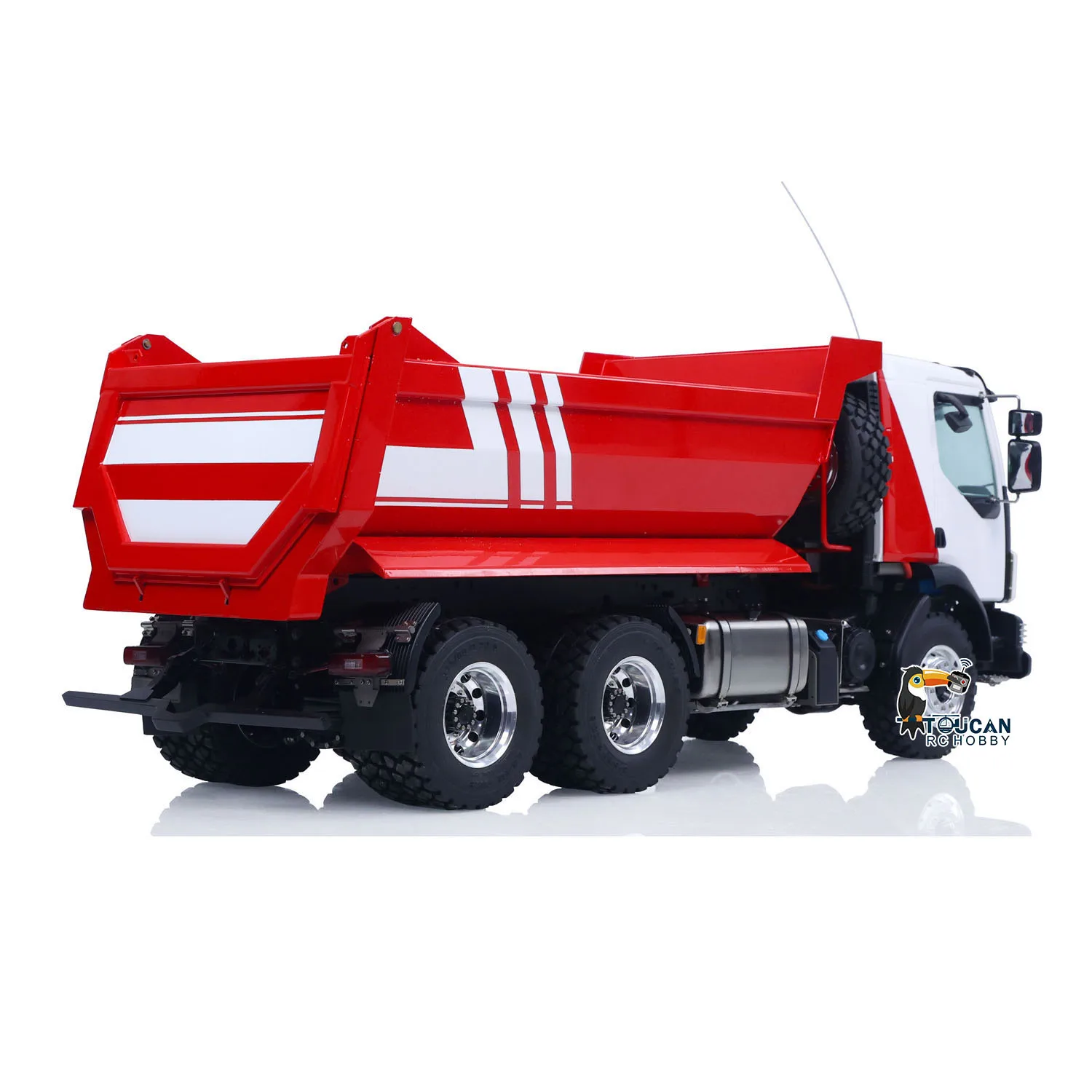 LESU 1:14 الهيدروليكية RC شاحنة قلابة 6x6 RTR التحكم عن بعد قلابة سيارات 2-Speed علبة التروس قفل تفاضلي نماذج الهيكل المعدني #3