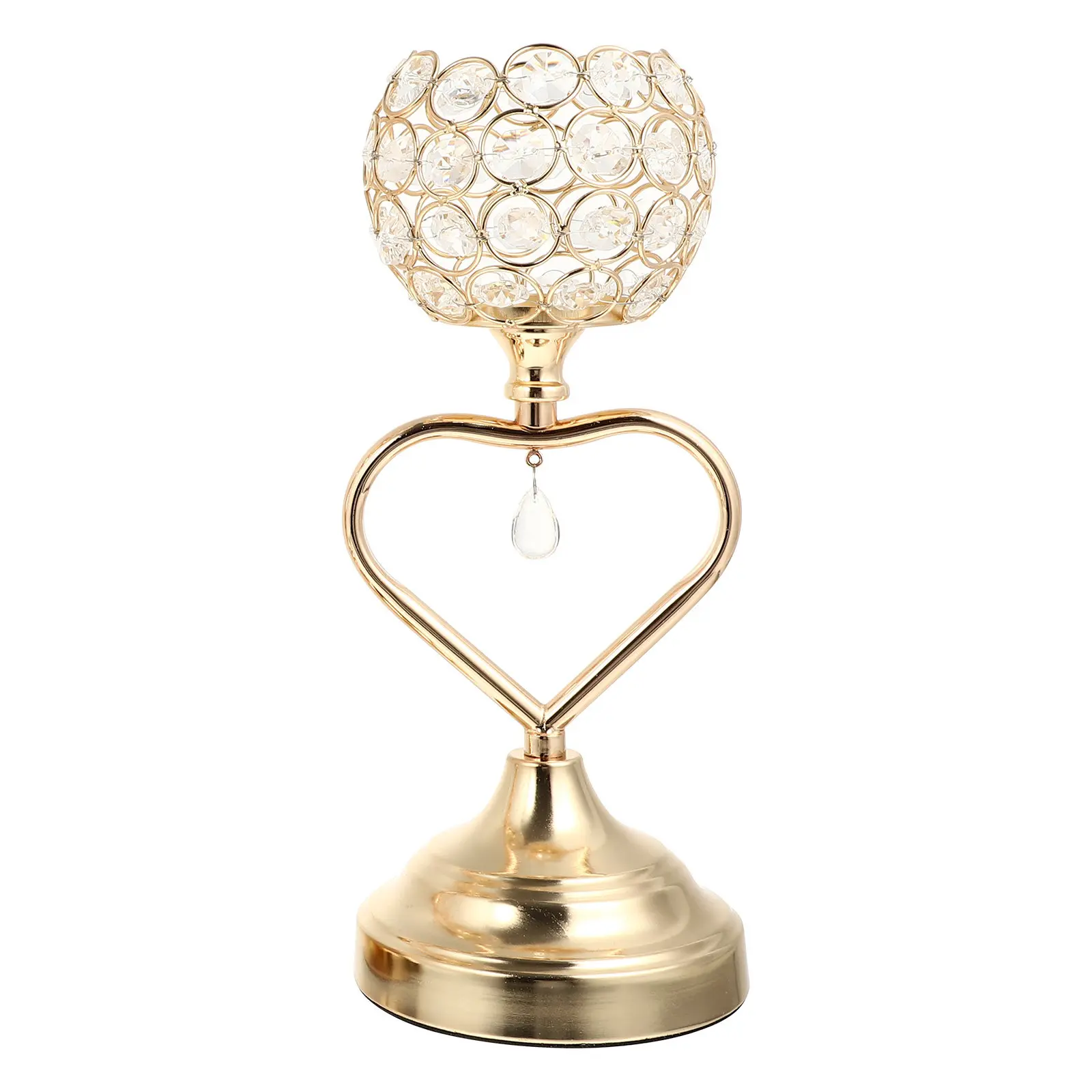 

Элегантный хрустальный подсвечник из высококачественного металла, тонкая работа, для гостиной, столовой, храма, зимний теплый декор