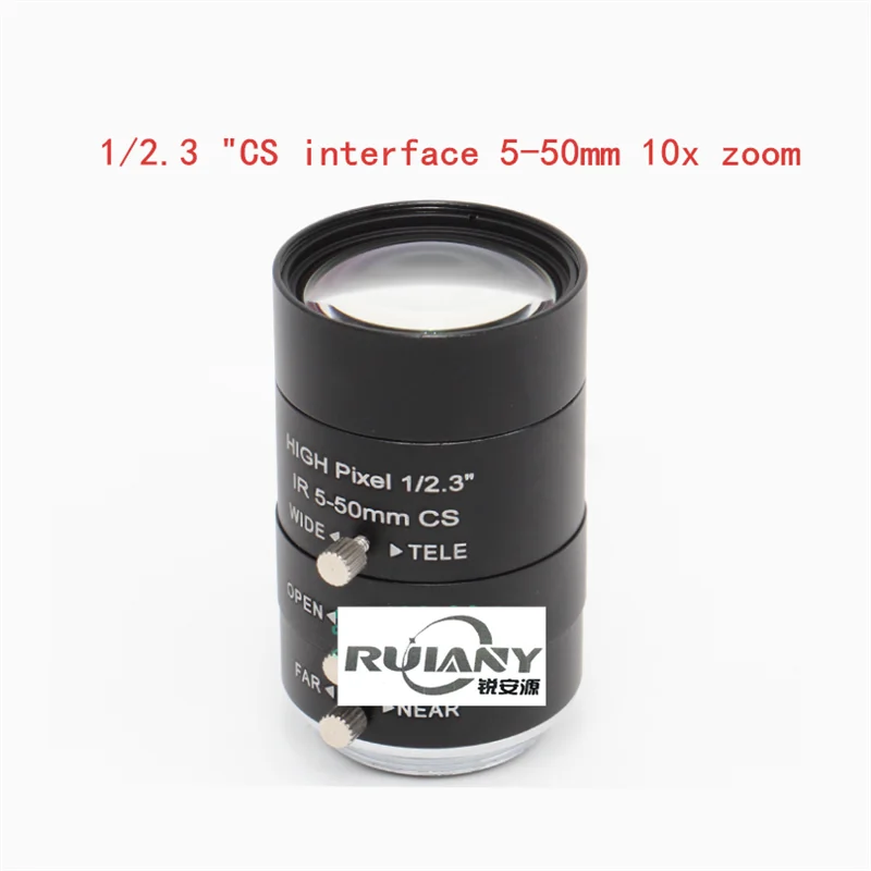 5-50mm 3 million machine vision industrial camera lens CS interface manual aperture zoom monitoring lens