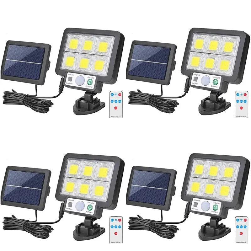 lampe-murale-solaire-4x-led-style-tendance-2025-3-modes-Etanche-avec-detecteur-de-mouvement-pour-jardin-et-rue