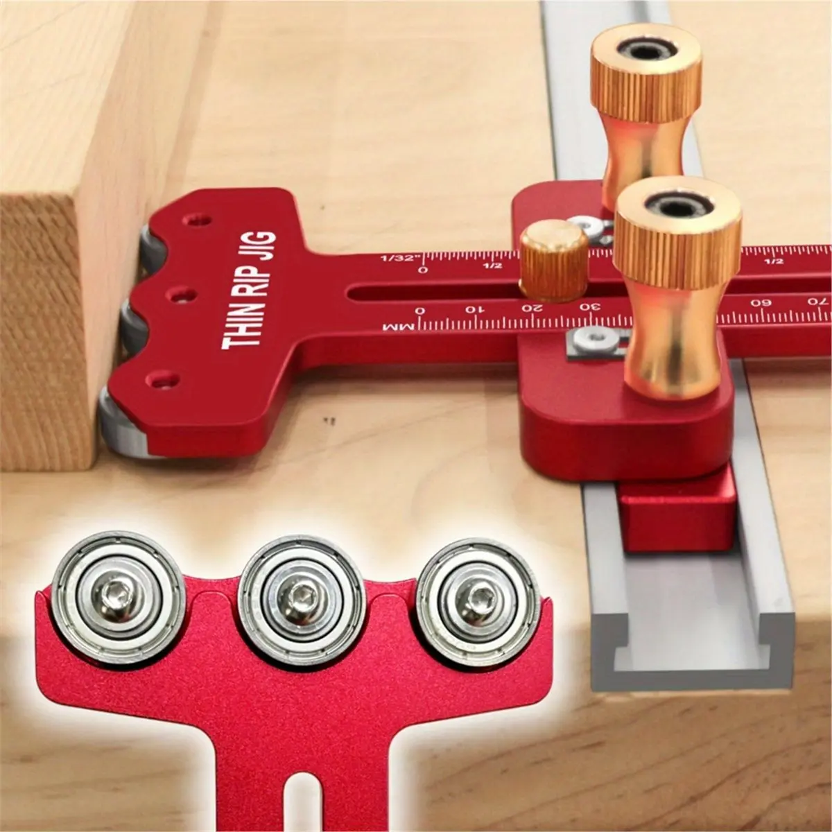 Best of 2026 Thin Rip Table Saw Jig,3 Pulleys Thin Rip Jig for Making Repetitive Narrow Strip Cuts