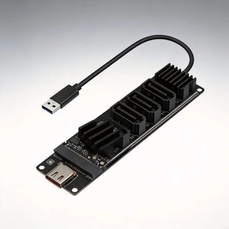 L9NA External 5 Port SATAIII Expansion Board With JMS580 Chipset Efficient for Fast Data Transfer
