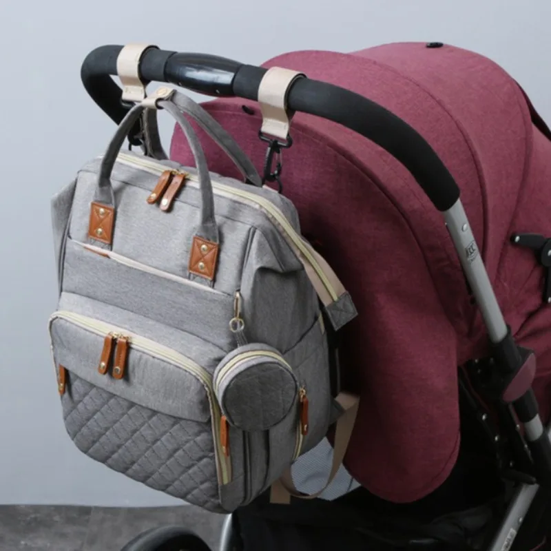 

Large Capacity Mommy Bag Multi Functional Portable Storage Backpack Milk Bottle Diaper Multi Compartment Maternal Child Bag