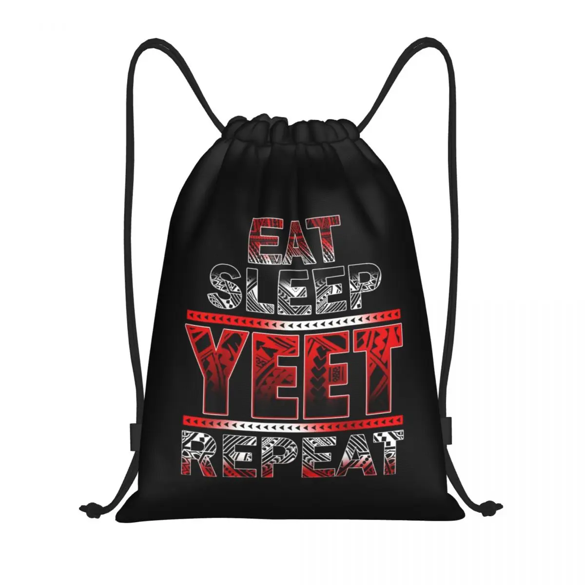 Custom Jey Uso Yeet Drawstring Bags Women Men Lightweight Vintage Graphic Printed Sports Gym Storage Backpack