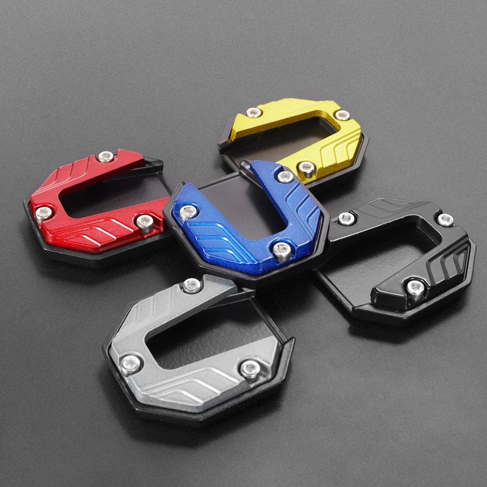 Universal Motorcycle Kickstand Anti-skid Enlarge Extender Foot Side Stand Extension Pad Support Plate For BMW KAWASAKI YAMAHA HO