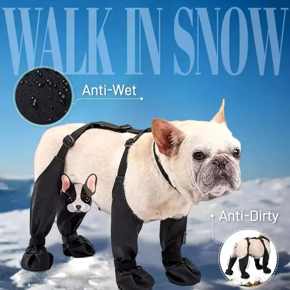 

Dog Snow Booties Sock Boot Rain Booties Non-Slip Waterproof Breathable Wearable for Small Medium and Large Dogs N EWW Z3A3