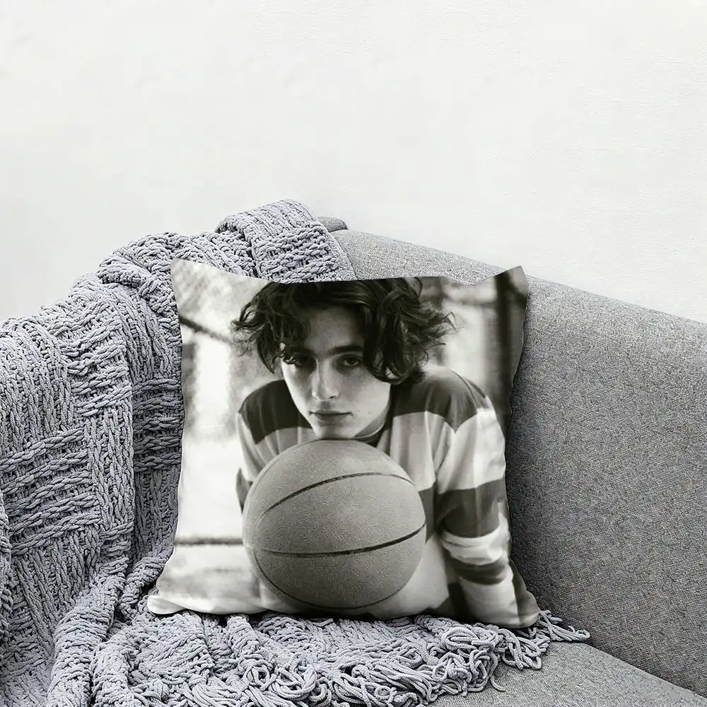 T-Timothee Throw Pillow Case 40x40cm Decoration DIY Square Chair Pillowcase Pad Cover