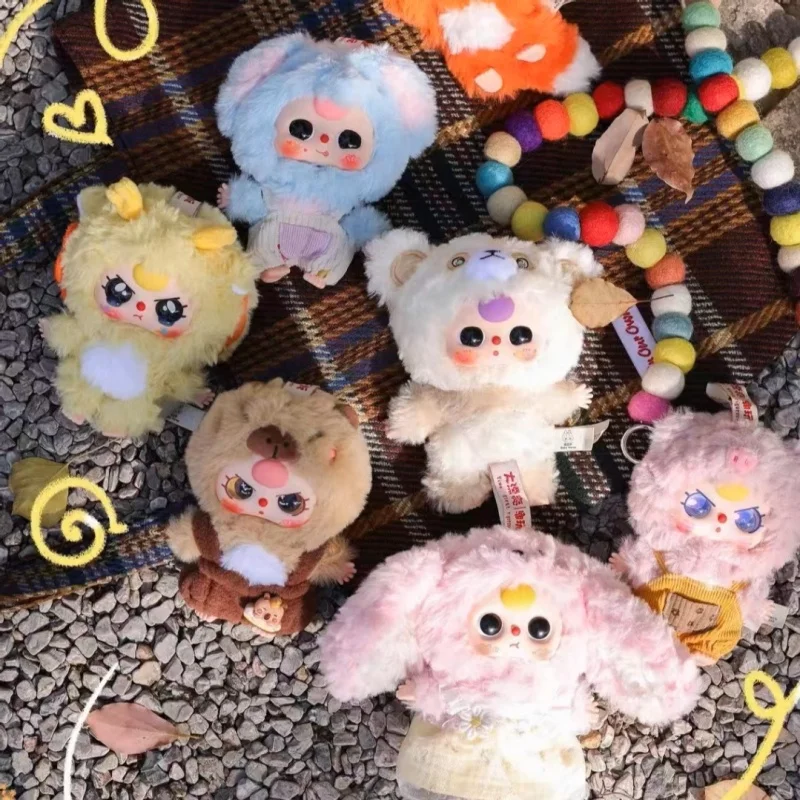 

Натуральная детская три милашки серии слепая коробка Kawaii виниловая плюшевая кукла сумка кулон декор орнамент модный сюрприз для девочек детский подарок