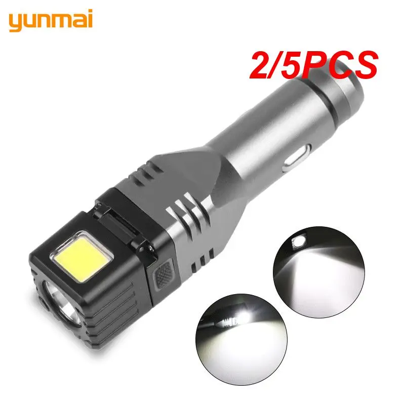 Flashlight Portable Safety Hammer Foldable Car Rechargeable Flashlight Battery Charging Units Charging & Starting System