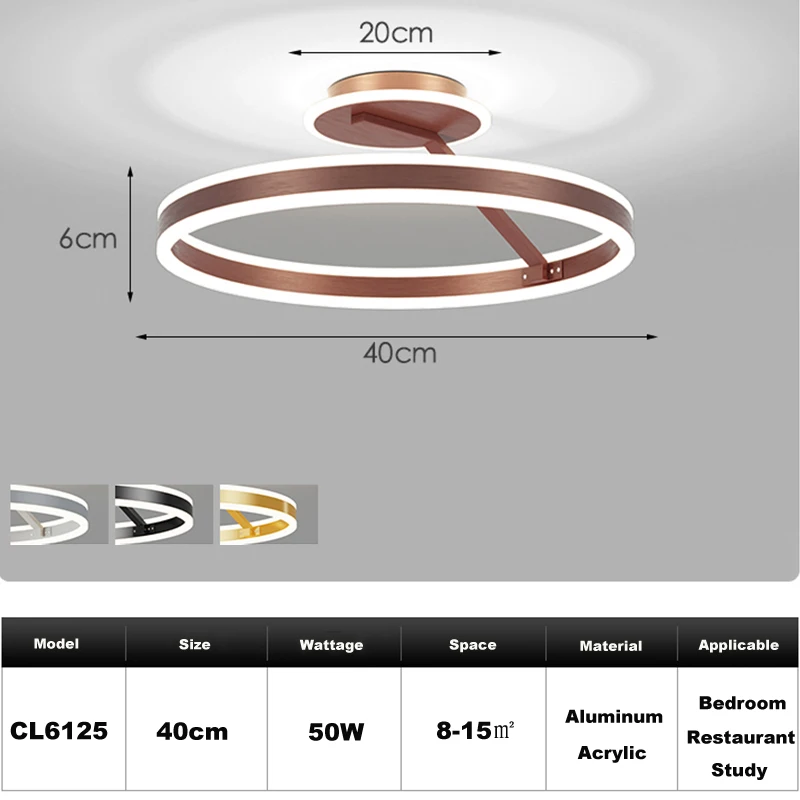Moderne LED-plafond kroonluchter-dimbaar oppervlak gemonteerd voor woonkamer slaapkamer eetkeuken, thuis verlichting armaturen decoratieve