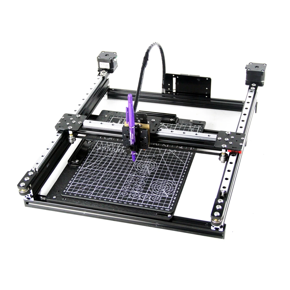 DIY desmontar tipo marco guía antioxidante rail pluma dibujo Robot máquina letras XY-plotter para bocetos escritura EBB placa base