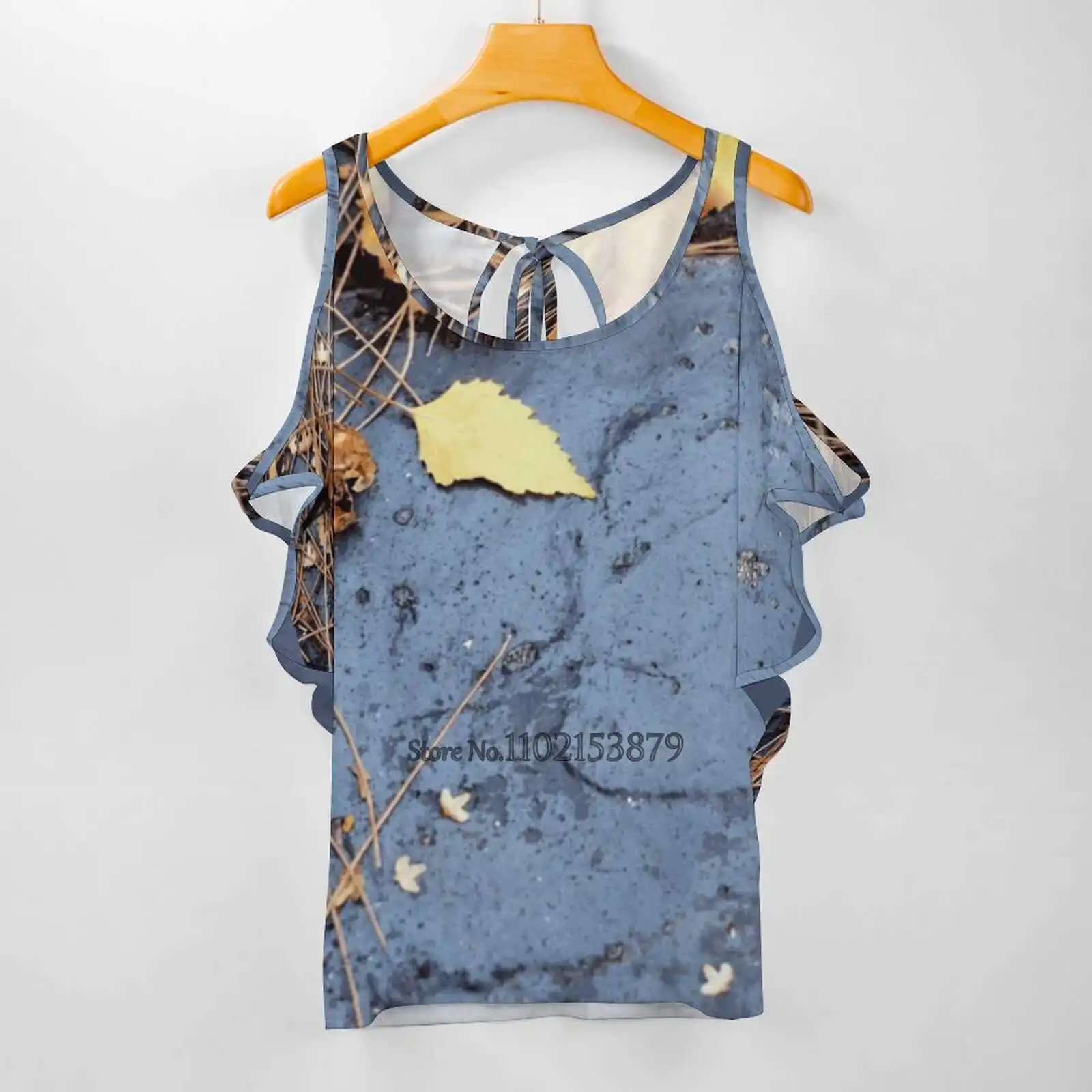 Fairy Dust Woman Tshirts Printed Tops Zipper V-Neck Top Fashion Graphic T Shirt Leaves Fairy Dust Still Life Karen E Camilleri image 4