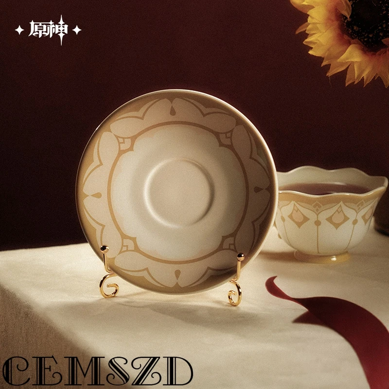 [Genuine] Game Genshin Impact Marionette Sandrone Impressions Series Afternoon Tea Cup Saucer Set Anime Character Accessories