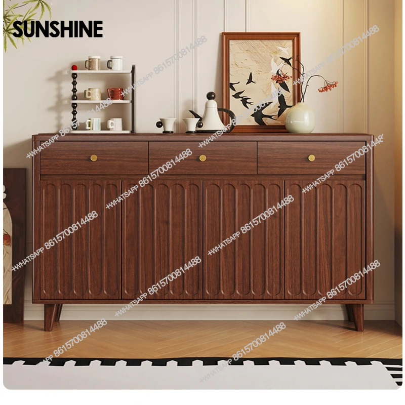 

Solid wood shoe cabinet household door antique small apartment aisle entrance cabinet