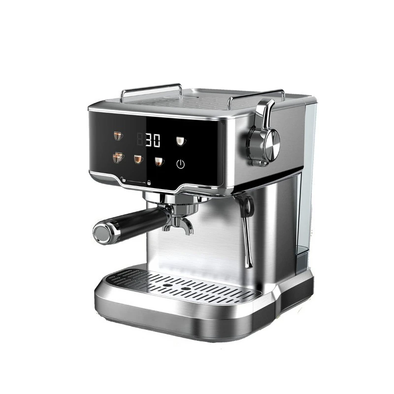 ORM‑9820 Household Semi‑Automatic Pump Espresso Machine Stainless Steel Coffee Maker With Milk Frother Function