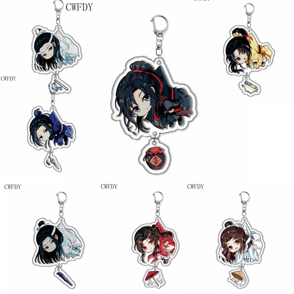 

Ancient Costume Anime Grandmaster of Demonic Cultivation Keychain Cosplay Figure Keyring Jewelry Mo Dao Zu Shi Acrylic Key Chain