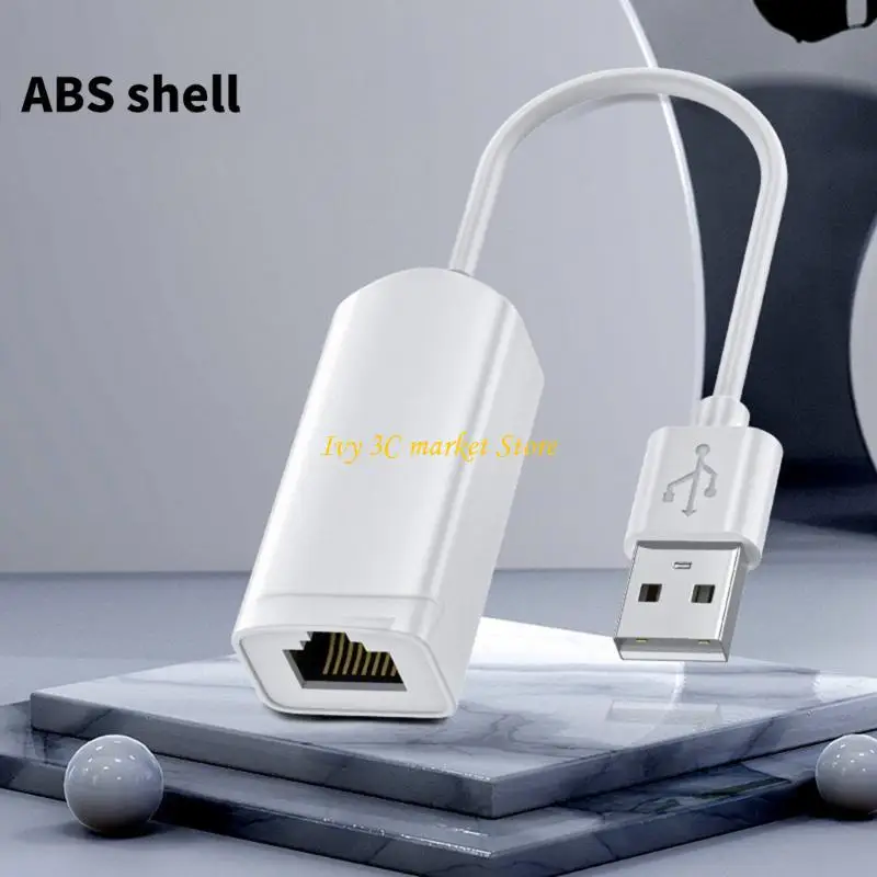 Adattatore D7Y USB a Ethernet Adattatore USB 2.0 a Ethernet LAN Adattatore Networking Adattatore Internet RJ45 per laptop