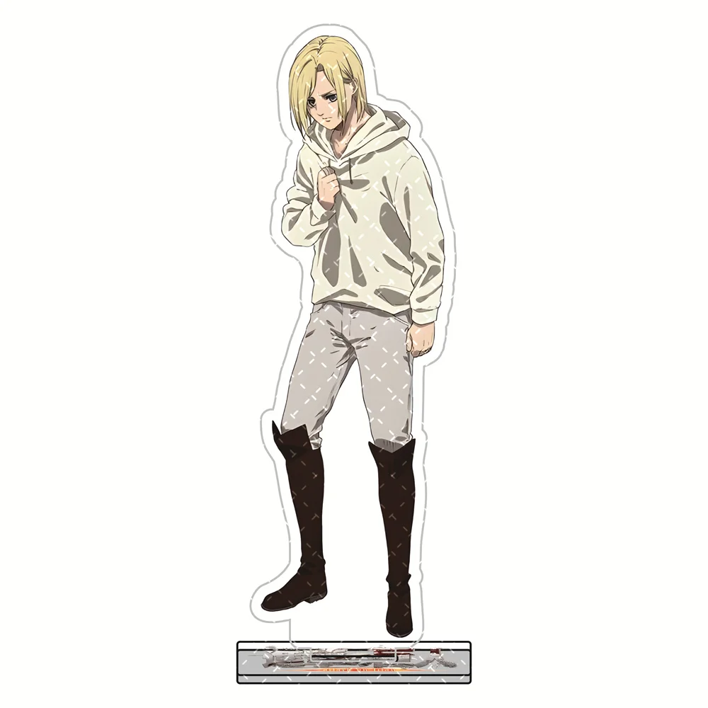 Attack on Titan 15cm Acryl-Standfiguren Schlüsselanhänger Survey Corps Uniform-Stil Anime Sammlerstück Desktop-Deko Display Fan-Geschenk