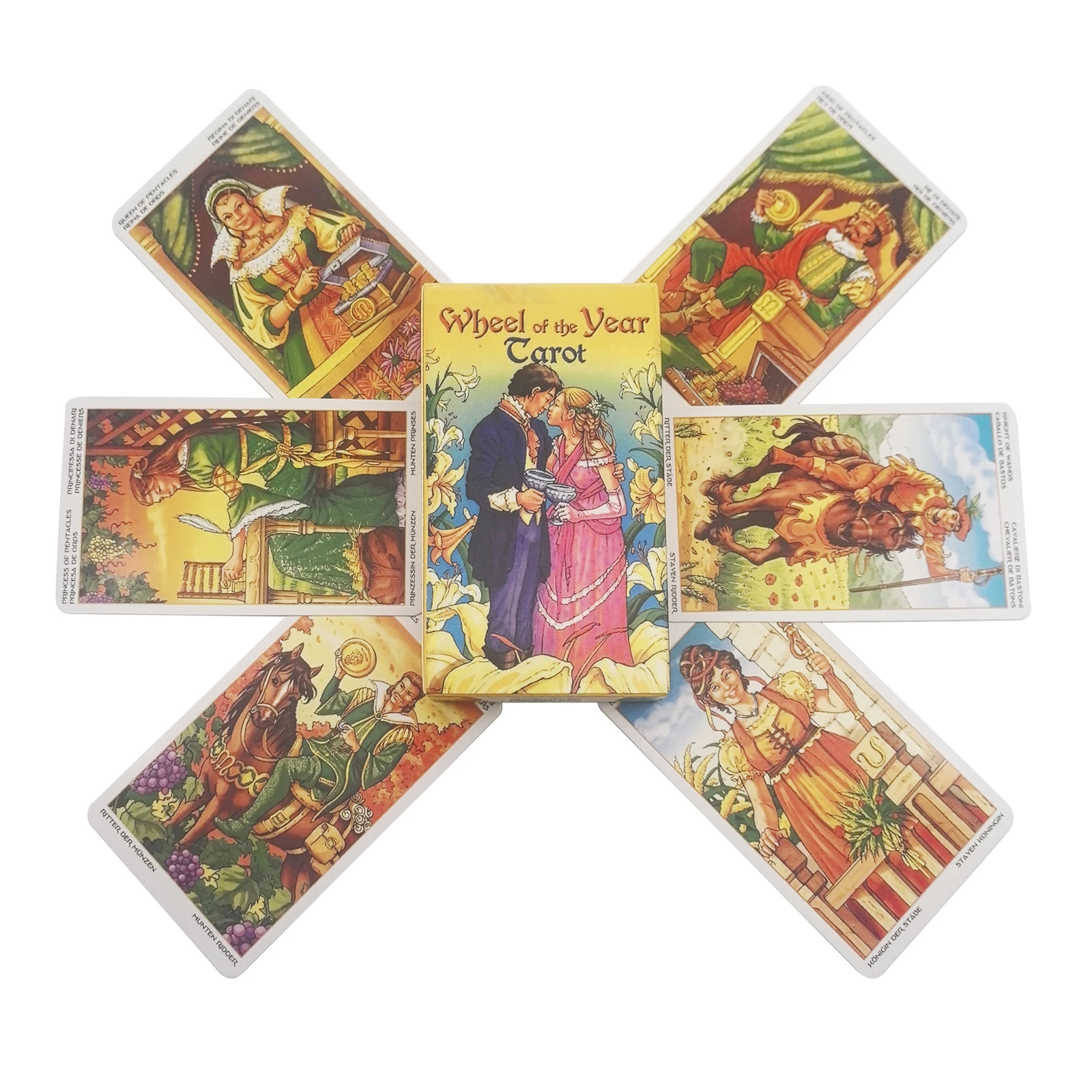 

New Hot Selling Wheel Of The Year Tarot Game Cards Read Fate Family Party Board Deck In Stocks Board game gift