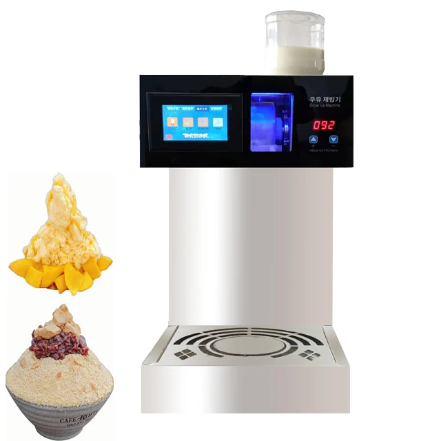 180-220 KG Full Automatic Milk Snow Ice Machine Commercial Snowflake Ice Making Machine Korean Bingsu Machine Customzied