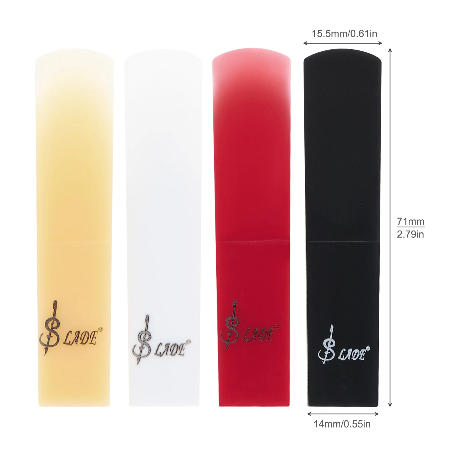 1 piece SLADE Alto Saxophone Reed Resin Reeds Strength 2.5 4 Colors Optional Saxophone Accessories