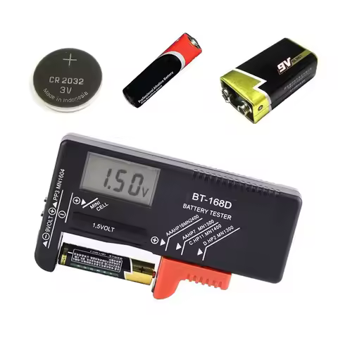 BT168D BT168 Pro Digital Battery Capacity Tester LCD BT-168D Checker for 9V 1.5V AA AAA Cell C D Batteries BT-168