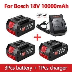 NOWOŚĆ Dla BOSCH Authentic 18V 10AH LITHIUM-ION BATTERY GBA 18V 10AH 18V Professional GBA GSR GSB BAT618 BAT609 z osłoną paliwa