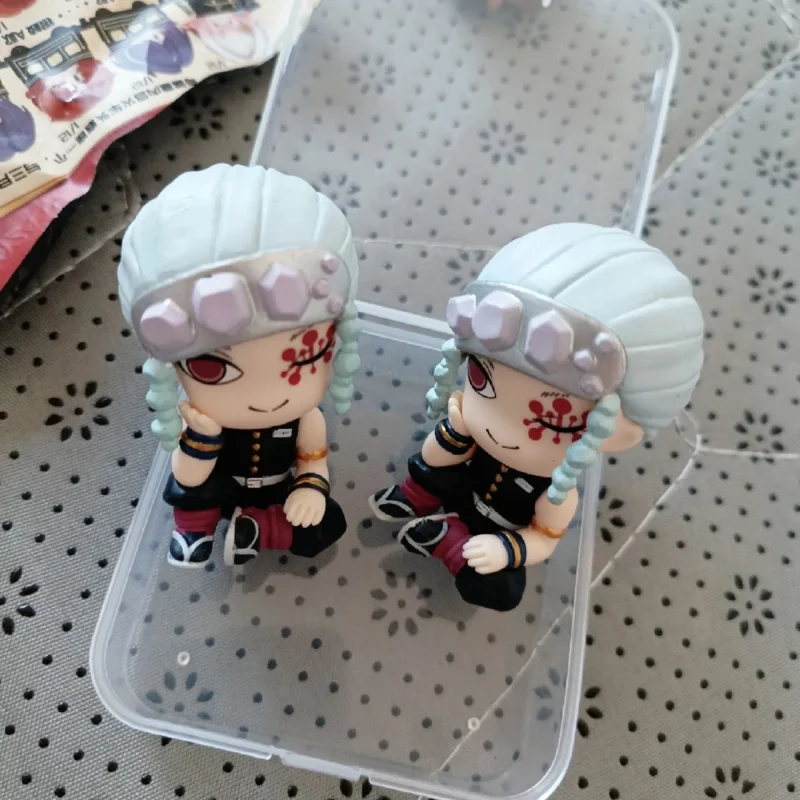 TAKARA TOMY Anime Demon Slayer Gashapon Speelgoed Schouder tot Schouder Serie 2 Uzui Tengen Tokitou Muichirou Figuur Model Decoratie