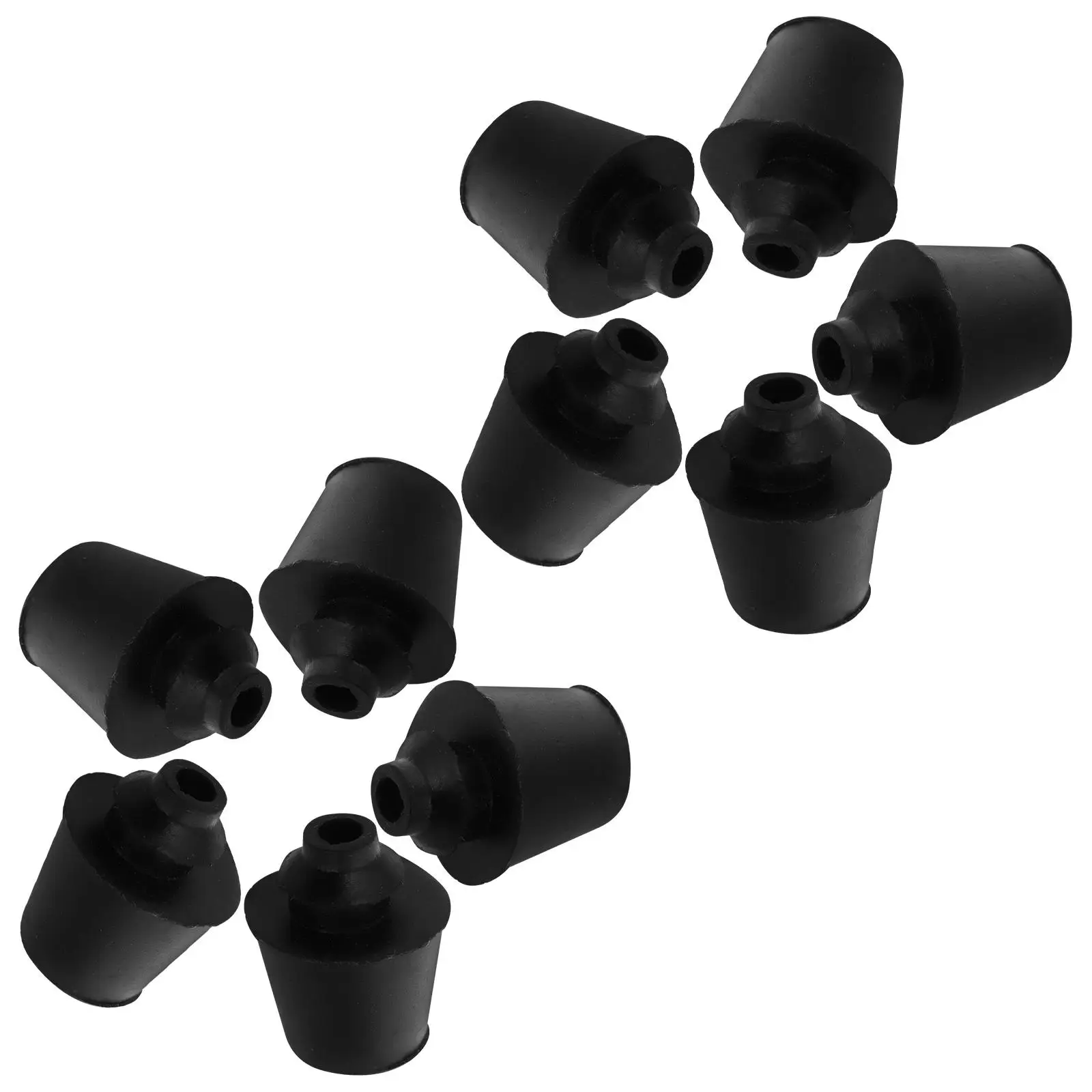 

10 Pcs Car Door Buffer Block Rubber Collision Protection Engine Hood Vibration Trunk Accessory Bumper Guard Door
