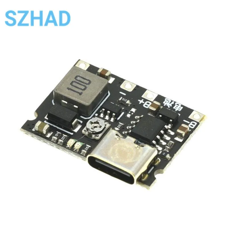 3.7V To 9V 5V 2A DC-DC Step Up Boost Module 18650 Lithium Battery Charging Discharging Board Type-C DC Booster Converter Module