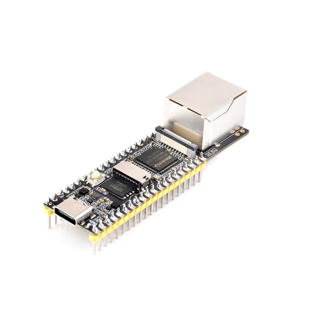 لوحة تطوير LuckFox Pico Plus RV1103 Linux Micro، تدمج معالجات ARM Cortex-A7/RISC-V MCU/NPU/ISP ومنفذ إيثرنت