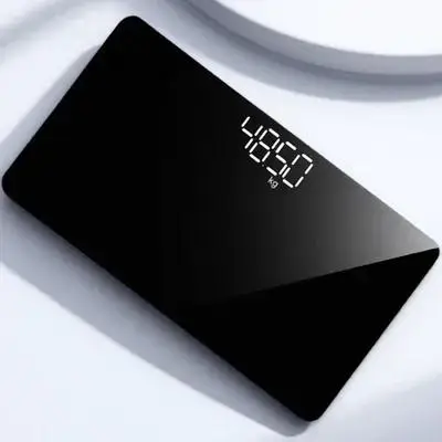 

Rechargeable Digital Weight Scale Portable Mini Mirror Surface Electronic Body Weighing Tool For Travel Home Fitness Women