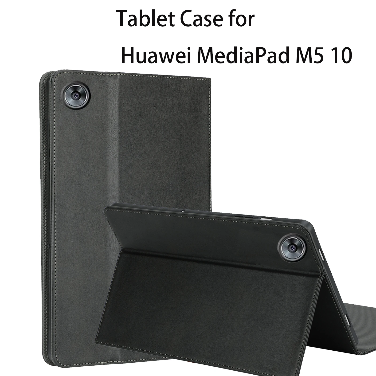 Tablet Case for Huawei MediaPad M5 10 Protective Cover Kickstand Function Shockproof (PU leather+ TPU Cover)