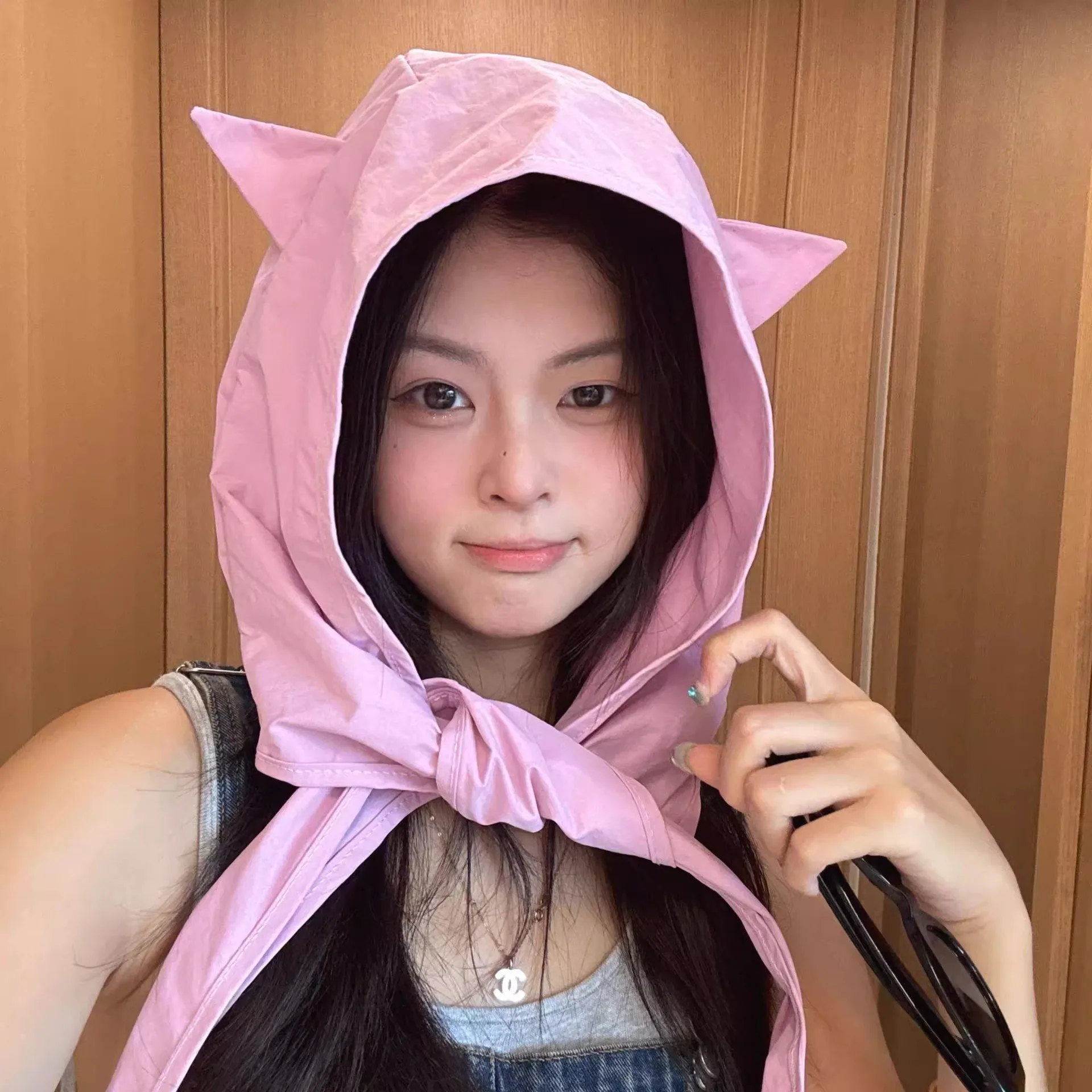Fashion Summer Fisherman Hat with Strap Trendy Qiuck Dry Cute Ear Design Sunshade Caps for Summer Beach Fishing Hiking 1