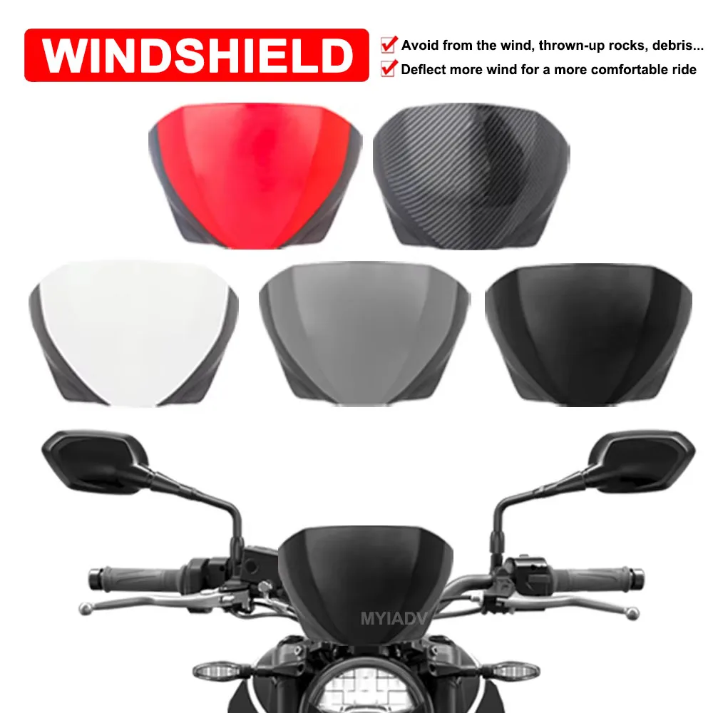 

Motorcycle Flyscreen Windshield For Trident 660 Trident660 2021-2024 Headlight Fairing Windscreen Fly Screen Lens Wind Deflector