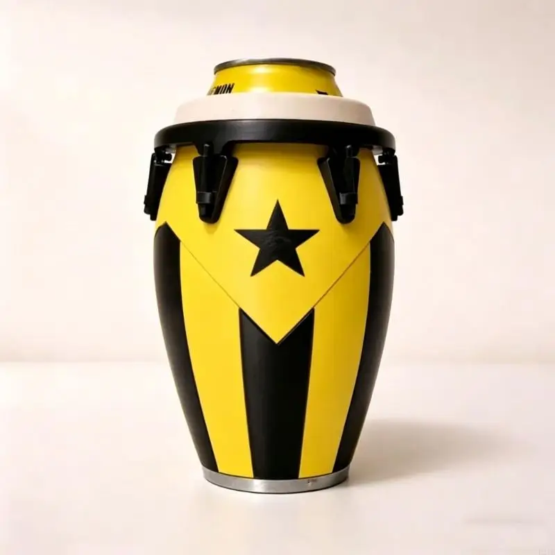 Decorative Puerto Rico Flag Drink Can Holder Feature Cultural Detail Construction Party Drink Accessory 