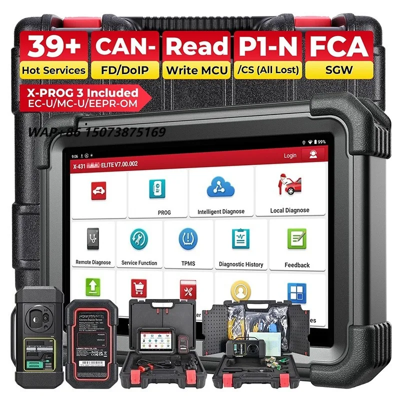 X431 IMMO Plus Diagnostic Tools X-PROG 3 Key Programmer Anti-Theft Matching Programming Car Scanner Pk X-431 V Elite