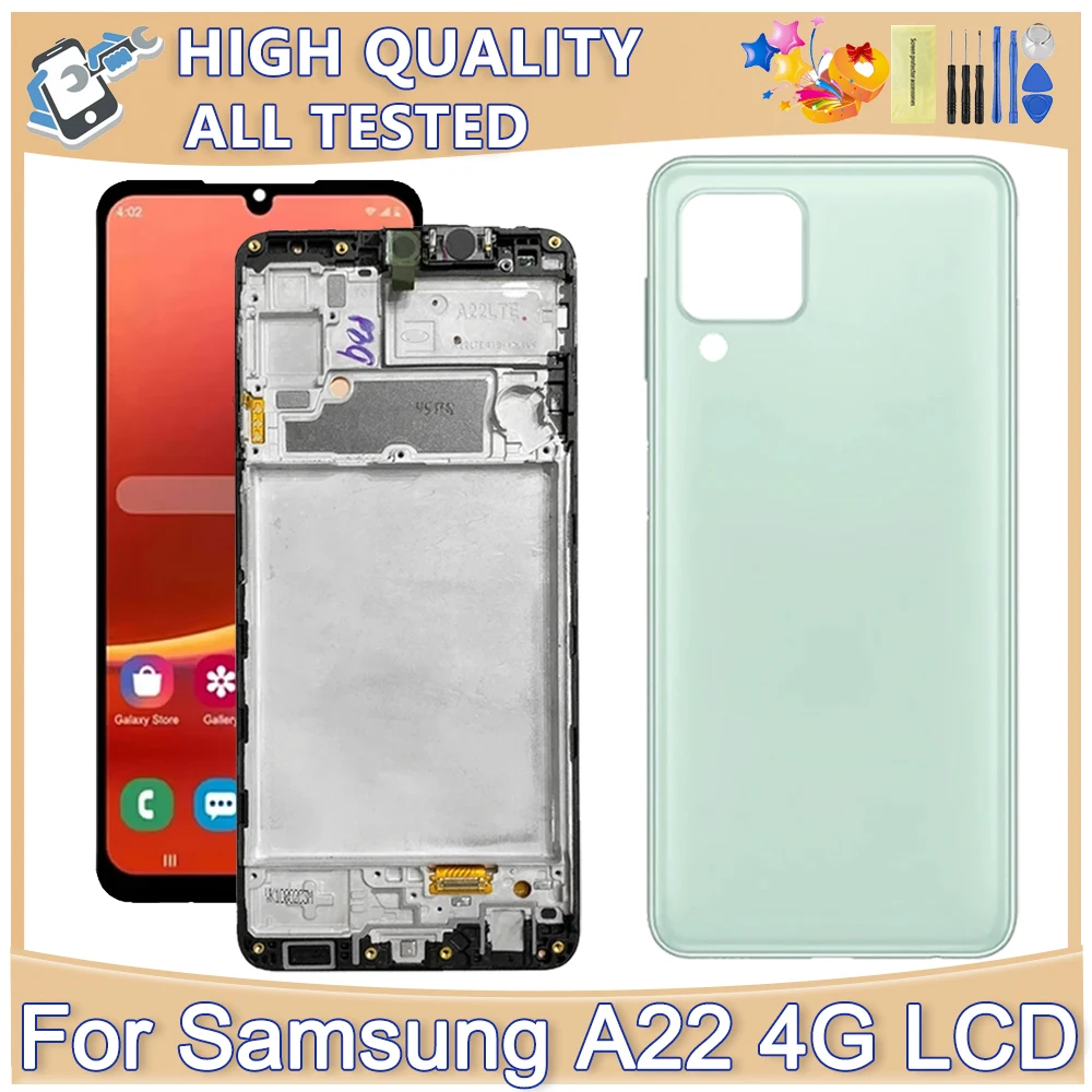 

TFT For Samsung A22 4G LCD Display Touch Screen Digitizer Assembly For Samsung Galaxy A225 A225F A225M LCD Screen Display