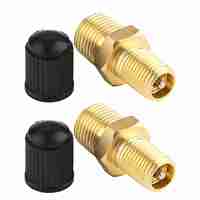 2Pcs Air Compressor Tank Fill Valve Air Valve Brass Valve Air Compressor Valve 1/8\