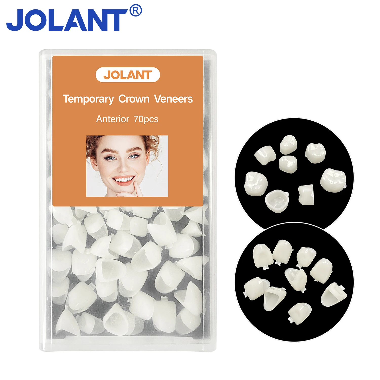 

JOLANT Dental Teeth Veneers Whitening False Denture Resin Temporary Crown Replacement Kit Porcelain Dental Material Oral Care